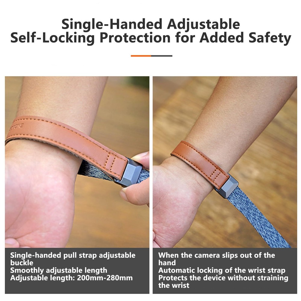 Camera Wrist Strap for Photographers with Quick Release Adjustable Quick Rele...