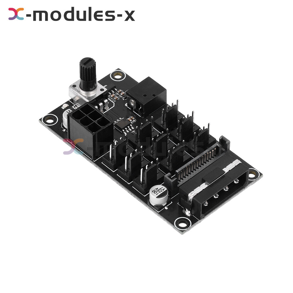 Computer Chassis PWM Violent Fan Speed Controller 9-Channel Fan Hub Controller