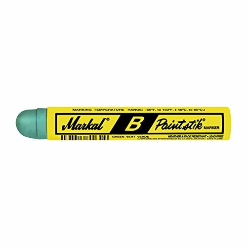 Markal 80226 B Paintstik Solid Paint Ambient Surface Marker, Green (Pack of 12)