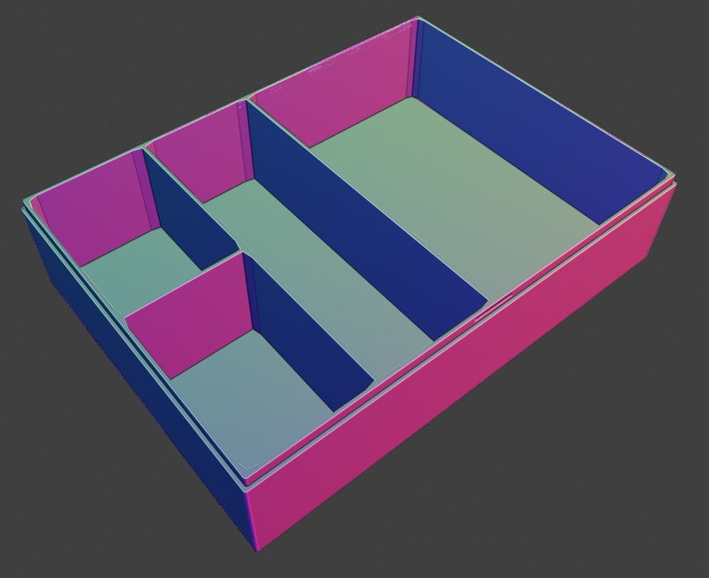 3DP Black Custom Monster Box Small Medium & Large Compartments