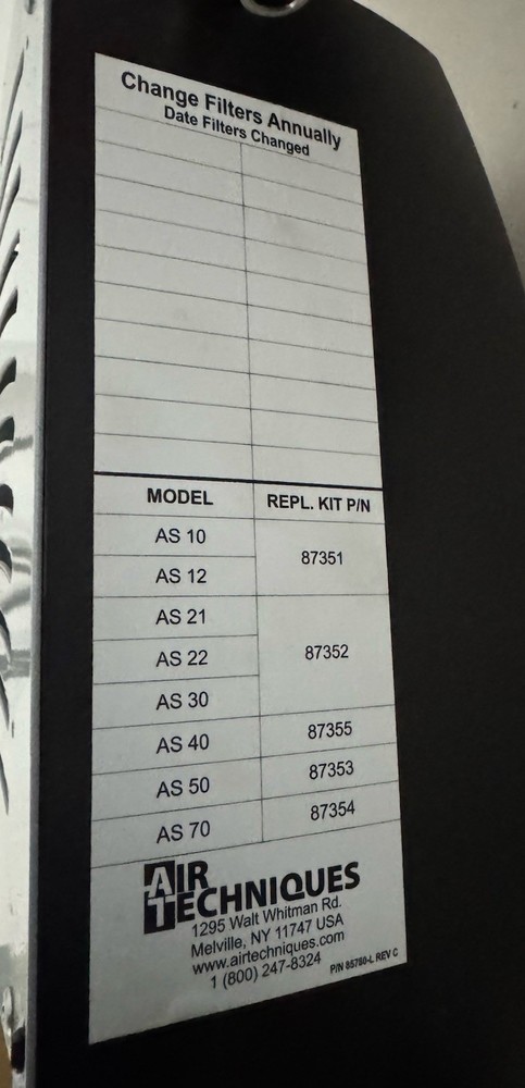 Air Techniques AirStar AS-50 Dental Compressor Cooler Assembly
