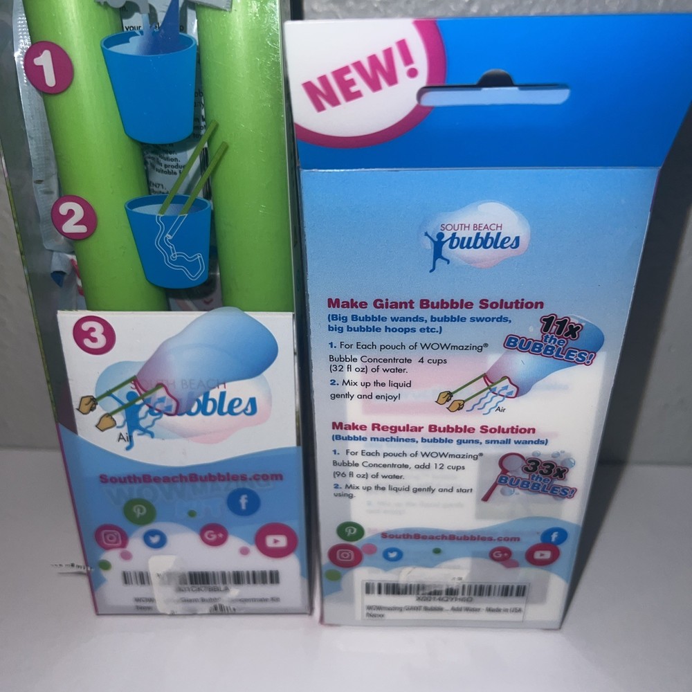 Giant Bubble Concentrate Kit With Additional Bubble Concentrate New