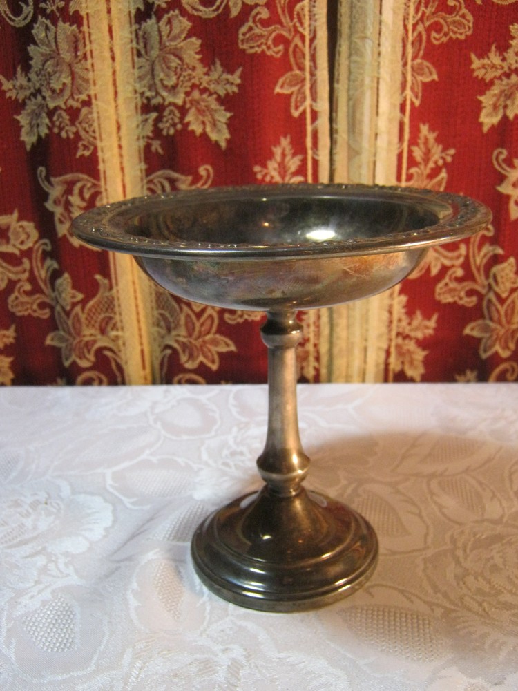 Vintage Silver Plate Elegant Candy Dish