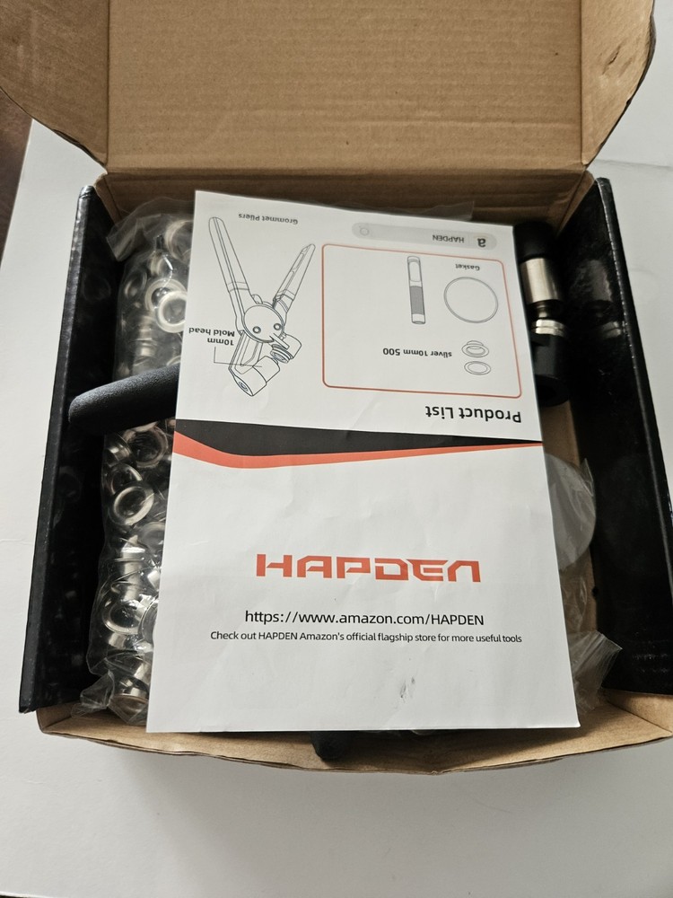 Hapden Grommet Tool Kit 10mm - Open Box