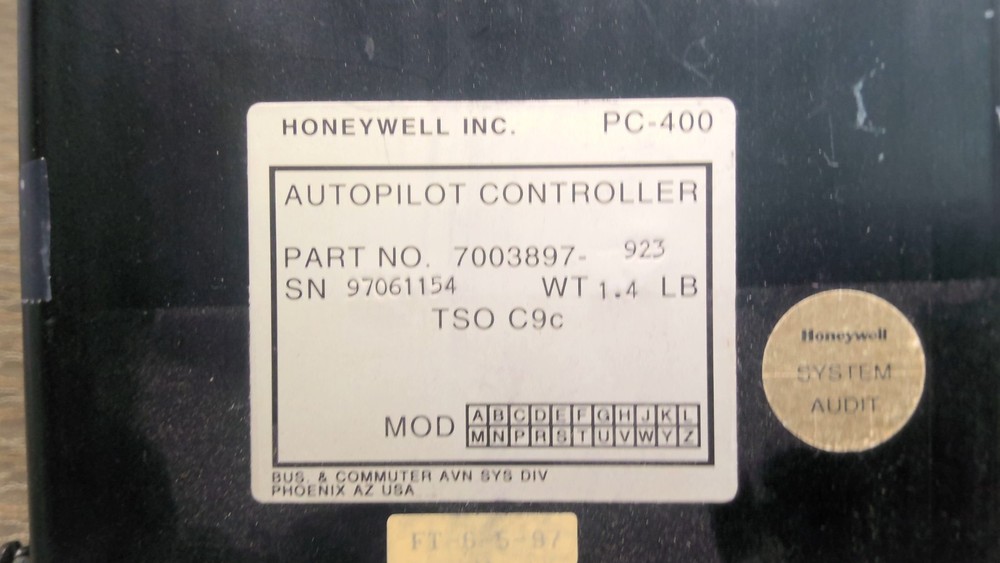 Autopilot Controller PC400 7003897-923 Removed Working