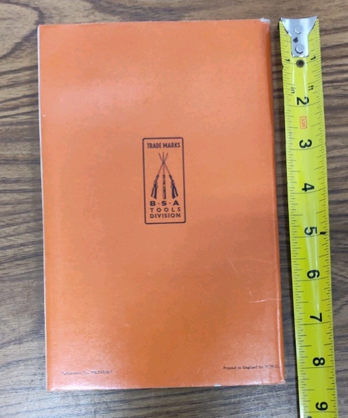 B.S.A. Tools Co Single Spindle Automatic Screw Machine Operator Handbook Manual