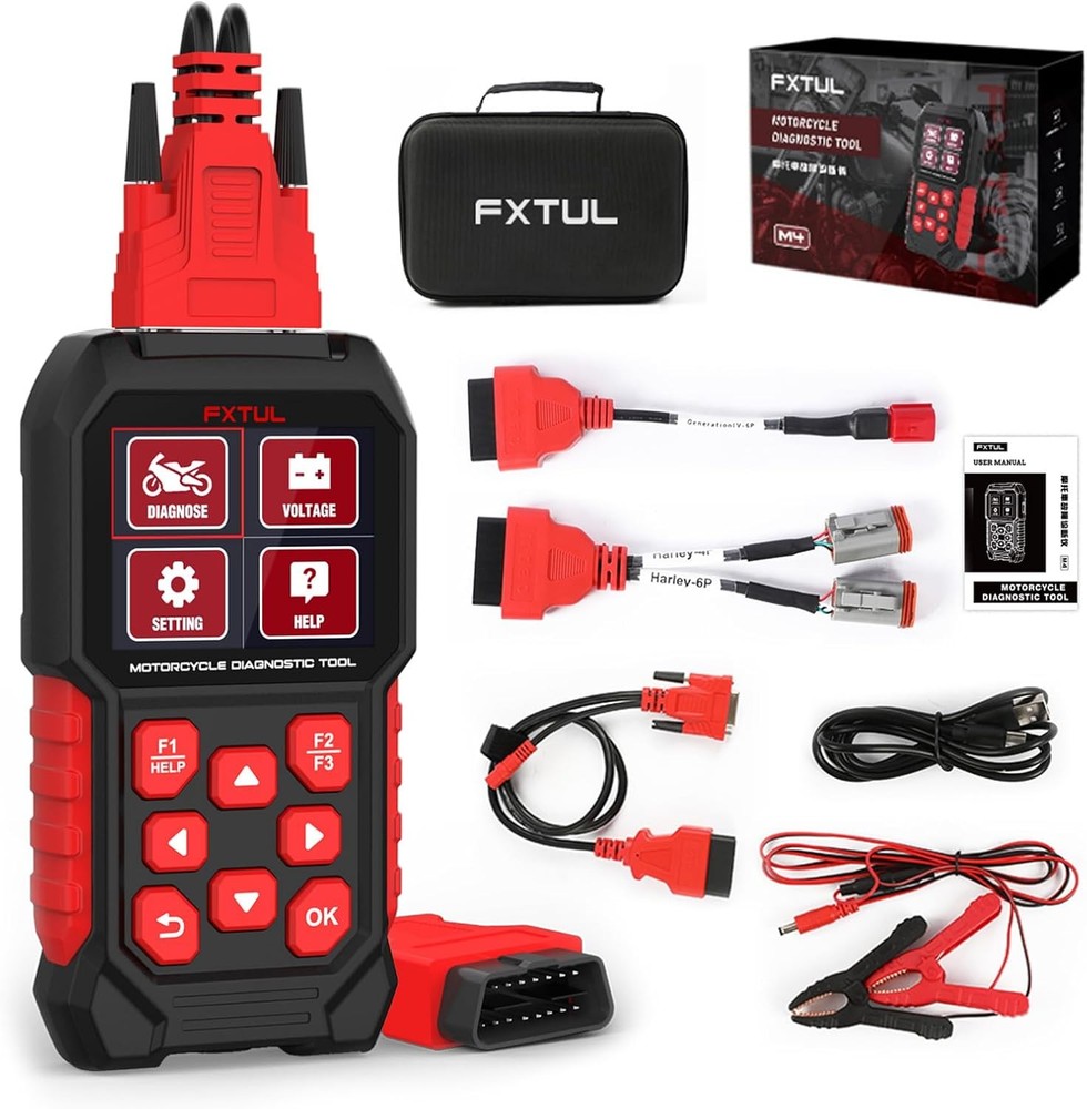 Motorcycle Diagnostic Tool Code Reader Scan Tool Fit For Harley-4P/6P, AFV Reset