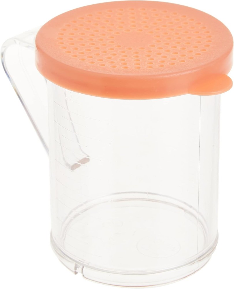 Dredge with snap on Lids, Clear