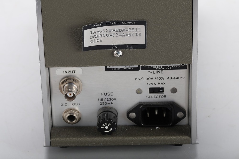 HP 3400A Analog RMS Voltmeter With Option C10 - Rear Input