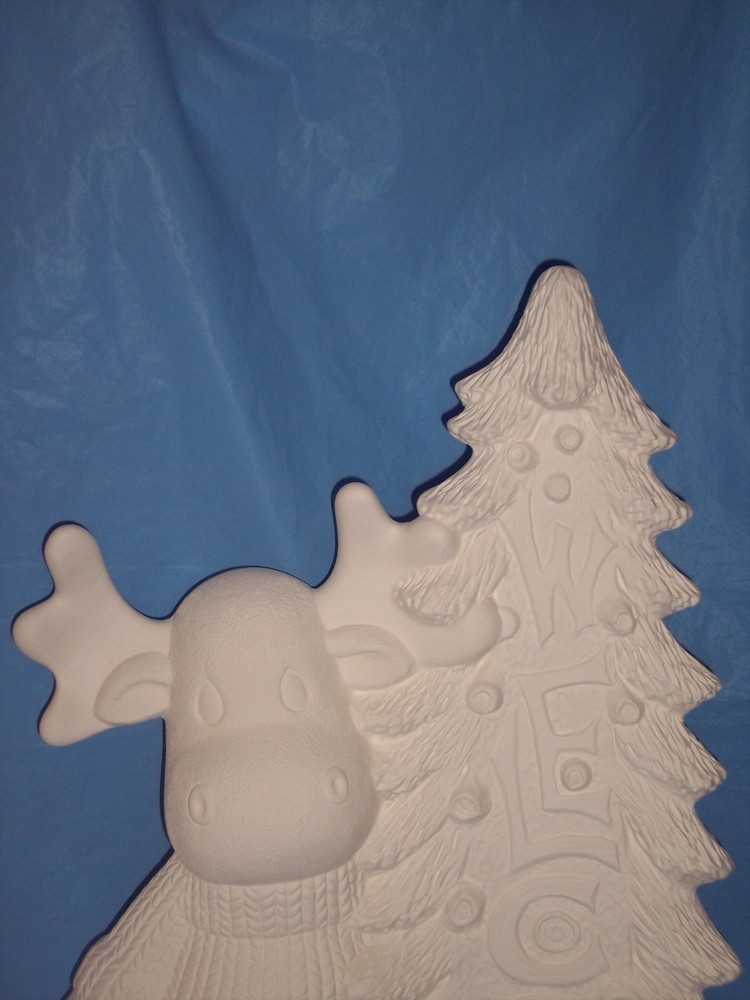 Ceramic Bisque Ready to Paint Welcome Moose
