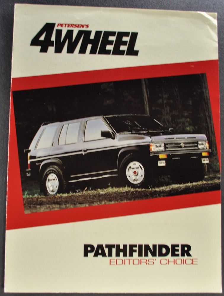 1992 Nissan Pathfinder Road Test Brochure Folder Original 92