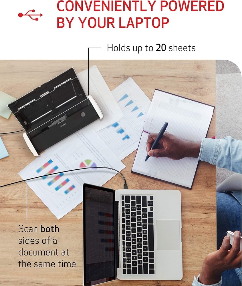 imageFORMULA R10 - Portable Document Scanner, USB Powered, Duplex Scanning, Docu