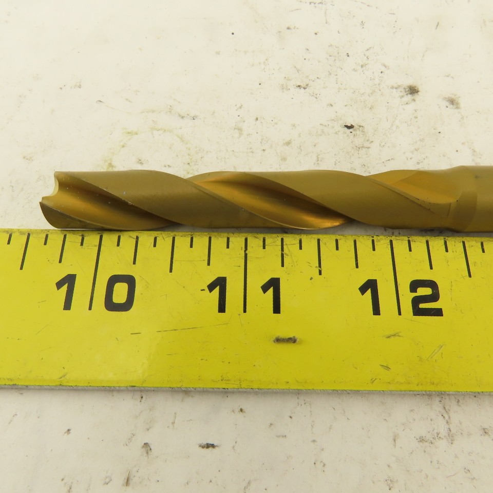 Hertel 10.65mm Dia. Coolant Fed Solid Carbide TiN Coated Twist Drill