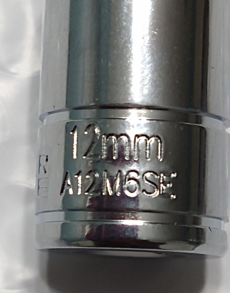 MATCO TOOLS "SILVER EAGLE" A12M6SE, 1/4" DRIVE, 12MM. SOCKET, SHALLOW, 6 POINT.