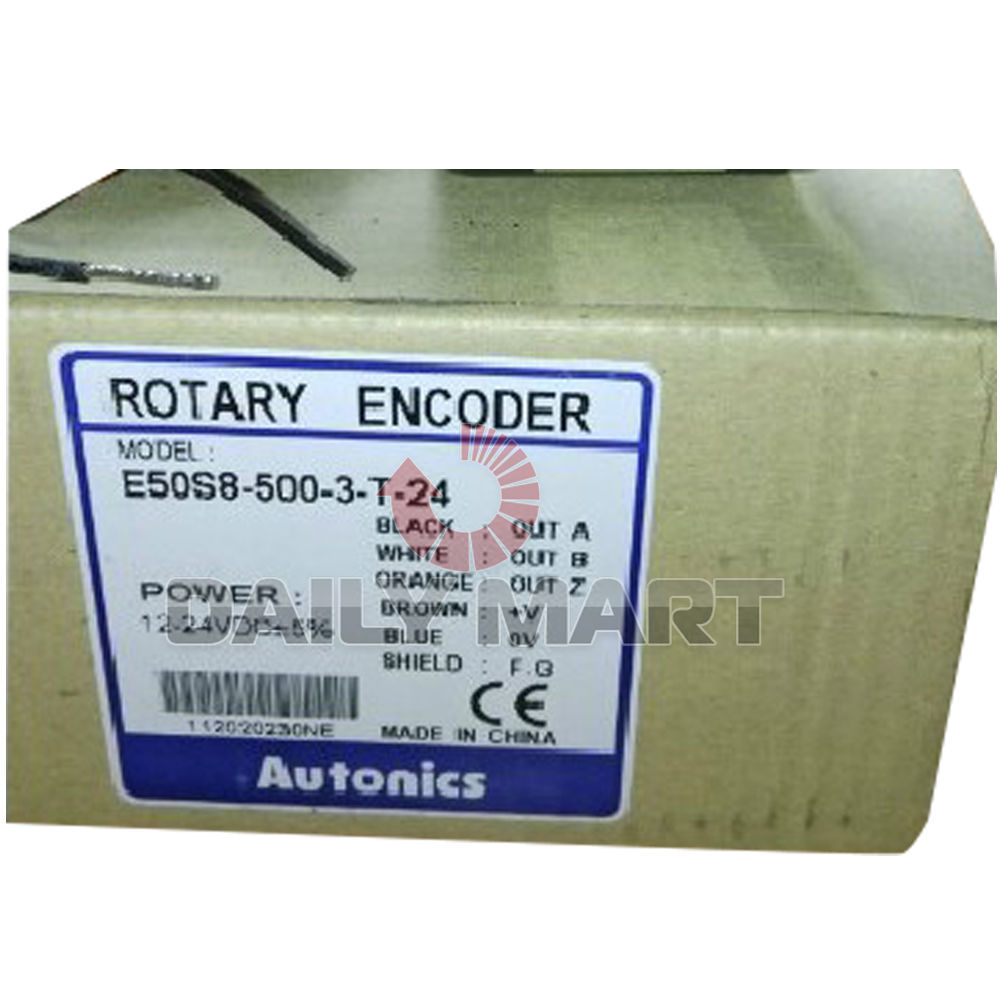 New in Box Autonics E50S8-500-3-T-24 Incremental Rotary Encoder E50S85003T24 1PC