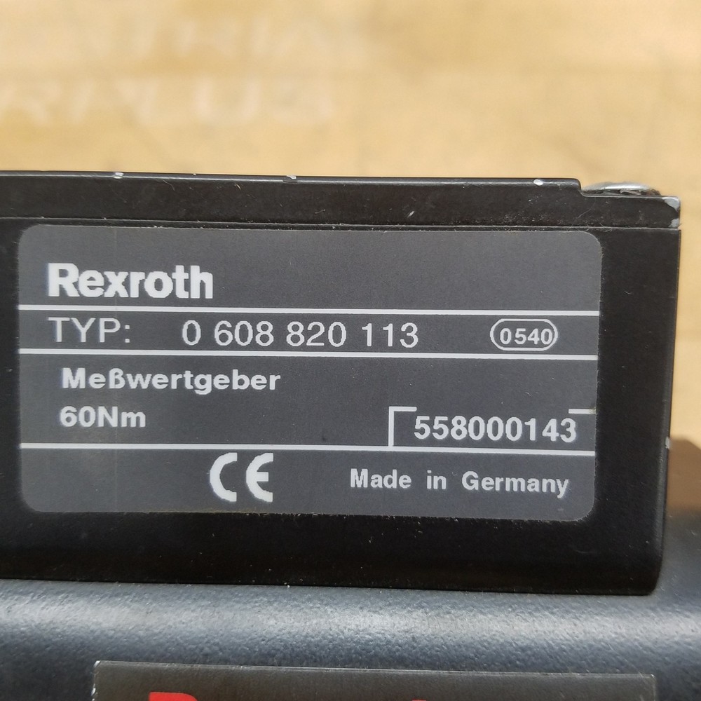 Rexroth 0 608 820 113 Nutrunner Motor Transducer - USED