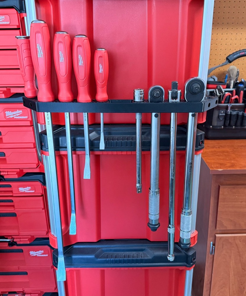 Milwaukee Packout Large XL Side Rail Bracket 1/2” Drive Tool Accessory Holder