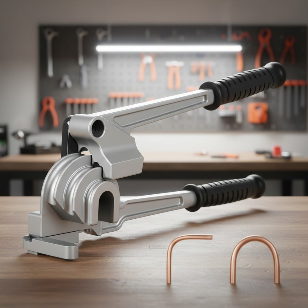 Compact 3-in-1 Pipe Bender - Ideal for HVAC, Auto Repair & DIY Projects