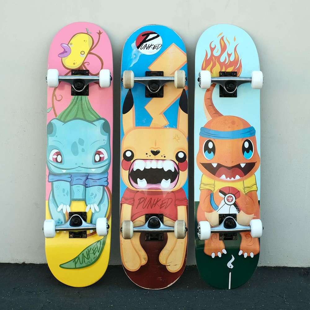 Yocaher Complete Skateboard 7.75" - PIKA Series - Charm