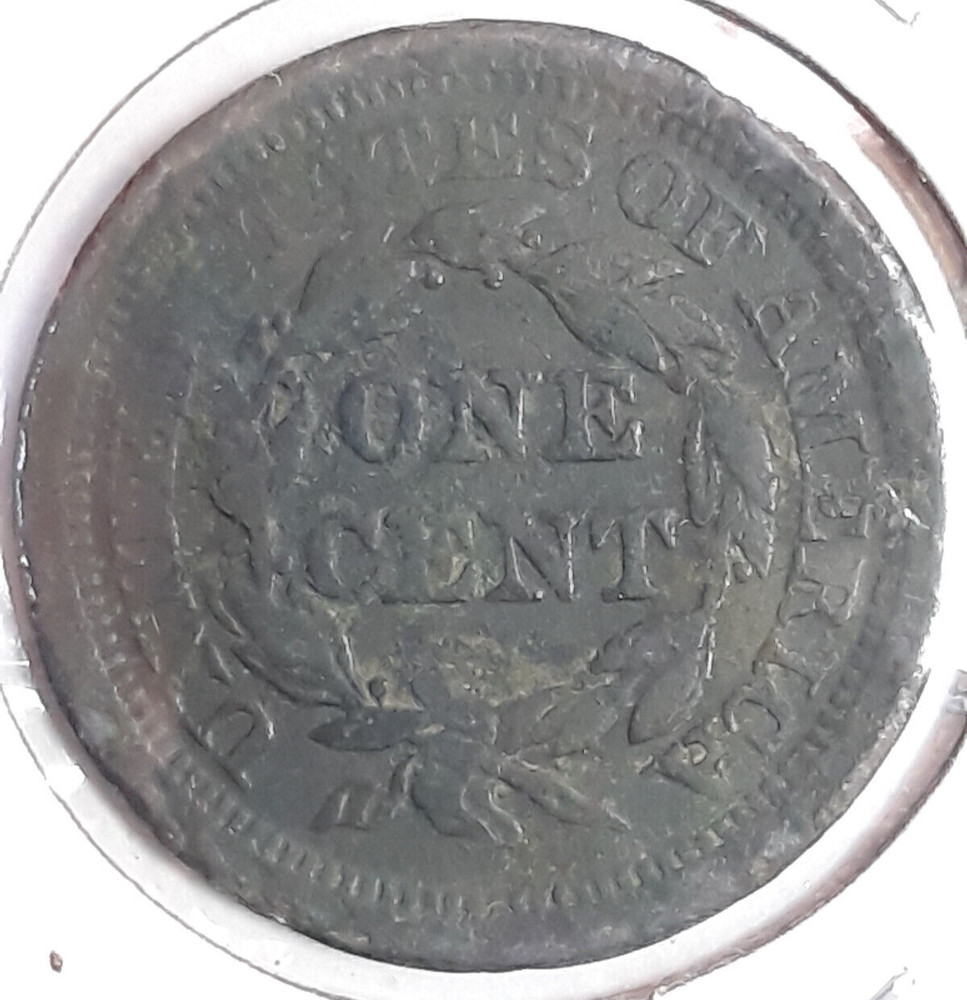 1843 Braided Hair Large Cent