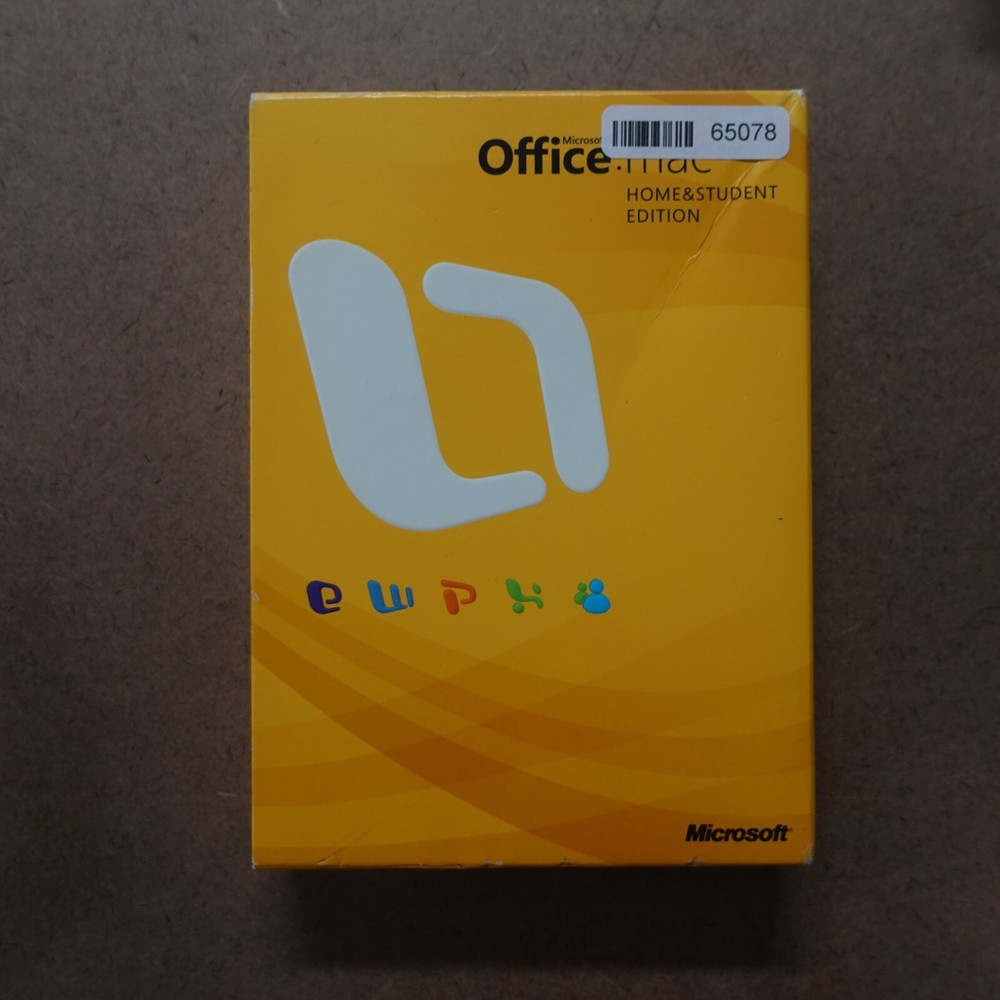 MICROSOFT OFFICE MAC 2008 HOME & STUDENT EDITION WITH PRODUCT KEYS