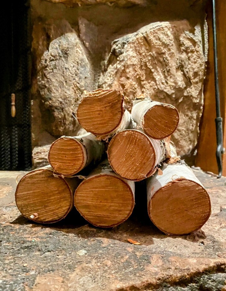 All Natural White Birch Fireplace Log Bundle