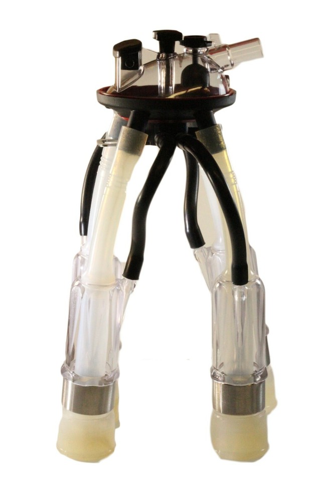 Melasty, Cow Milking Cluster 240 cc with Acrylic Shells