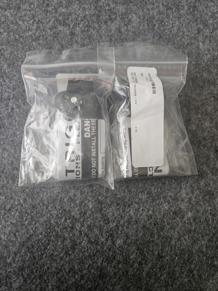 Small Trigger Lock 2pack Black