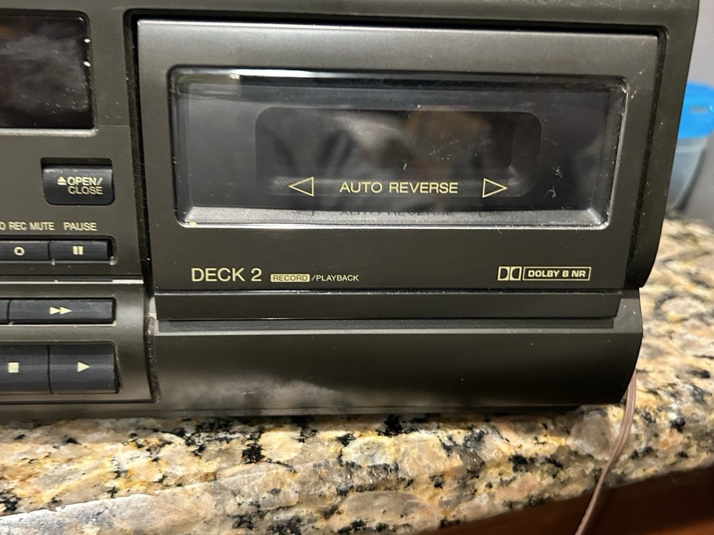 Vintage Technics Dual Double Cassette Deck Tape Player READ VIDEO