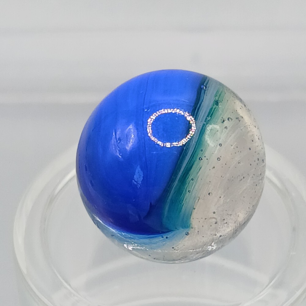 .61" Vintage Vitro Blue Phantom Conqueror Marble #Q98