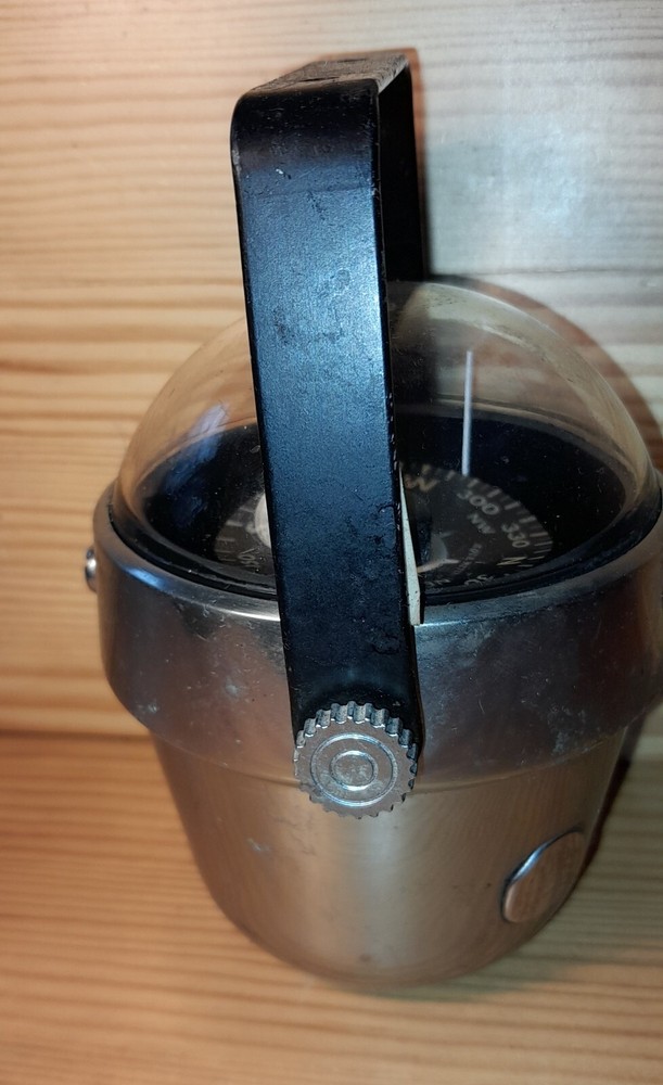 Vintage Boat Watercraft Chrome Compass