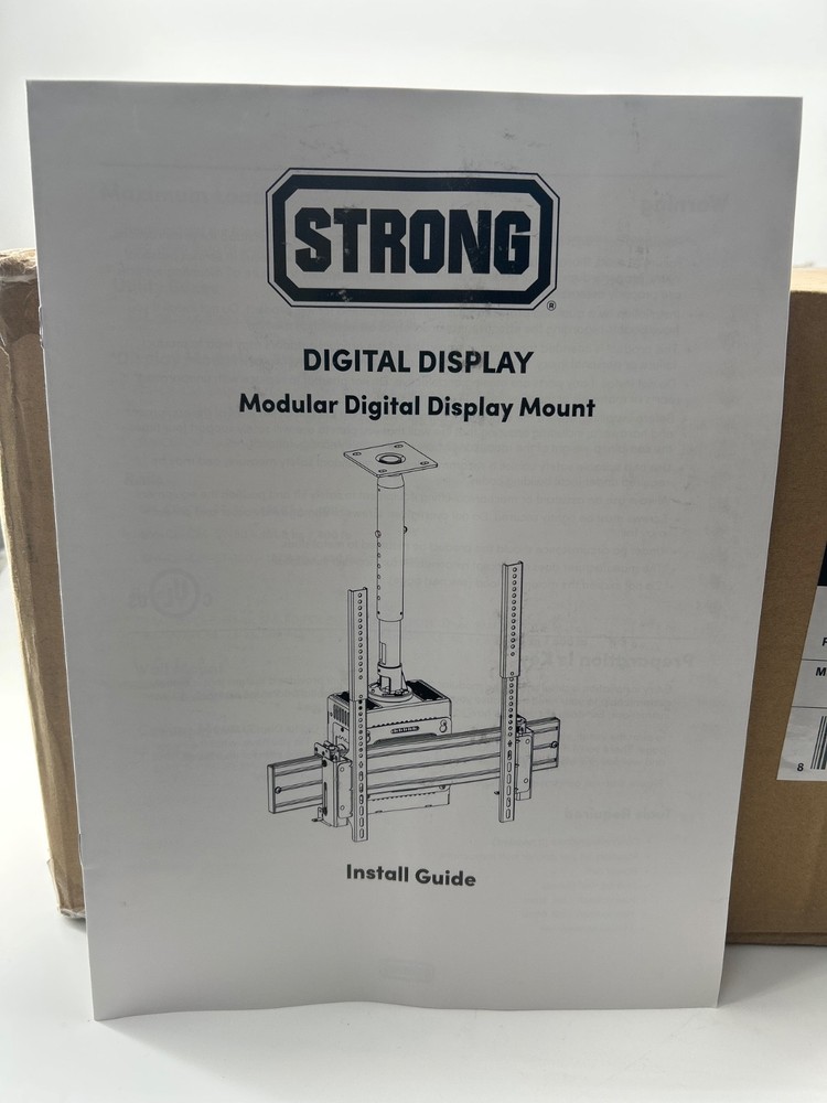 NEW STRONG CARBON MDULAR DIGITAL DISPLAY MOUNT CEILING 1.5 NPT