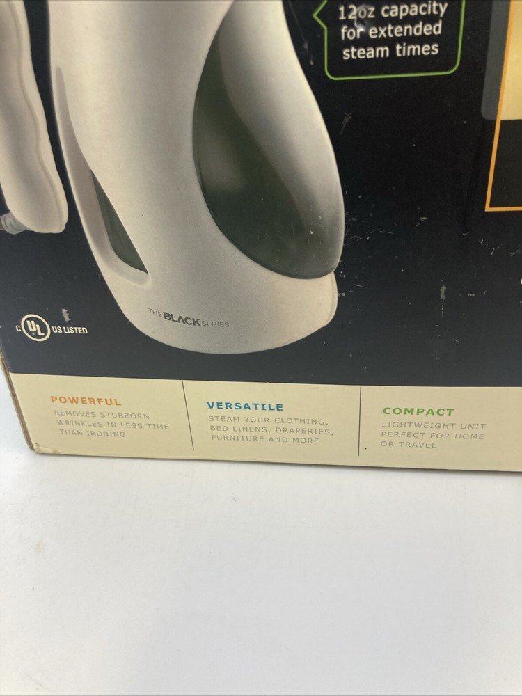 The Black Series Compact Fabric Steamer