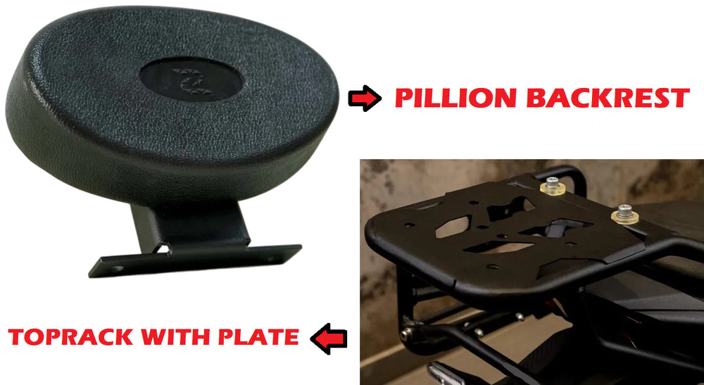 Toprack With Plate & Backrest Fit for HONDA CB 200 X