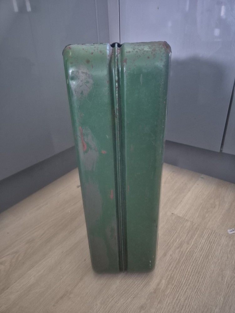 Vintage Fuel Can FFA Army 20L Metal Green Fuel Jerry Can - 1954 Genuine