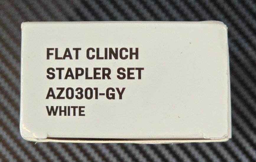 Deli Flat Clinch Stapler Set 35 Sheets Capacity Office Desktop Stapler White