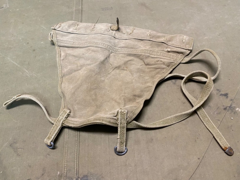 ORIGINAL WWII US ARMY INFANTRY M1942 HAVERSACK PACK TAIL-DATED 1942