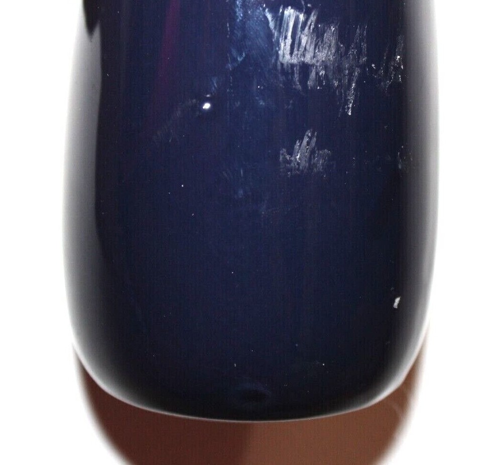 Essential Home White Blue Tan Ceramic Toothbrush Holder