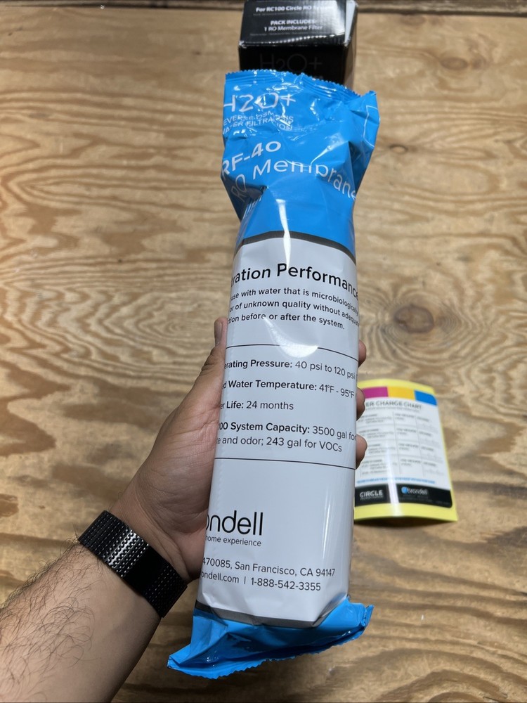 Brondell RF-40 Membrane Water Filter Replacement for Circle RO System RC100