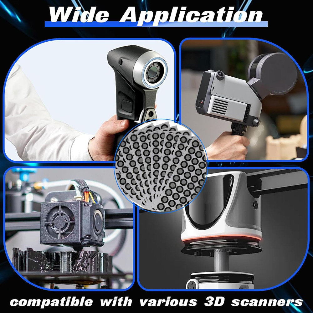 612 Pcs High Reflective 3D Scanning Markers for Enhanced Precision