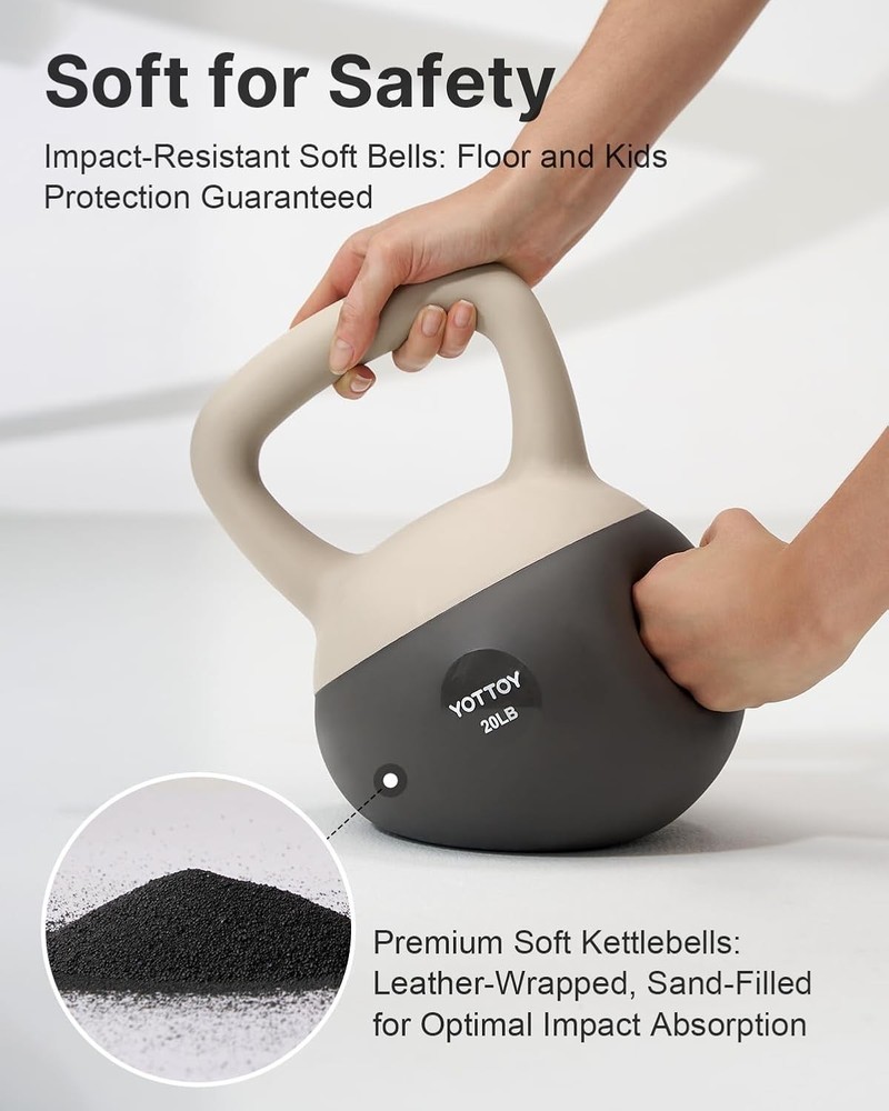 Soft Kettlebell Set Strength Training Kettlebells & Home Workouts Soft-Sided