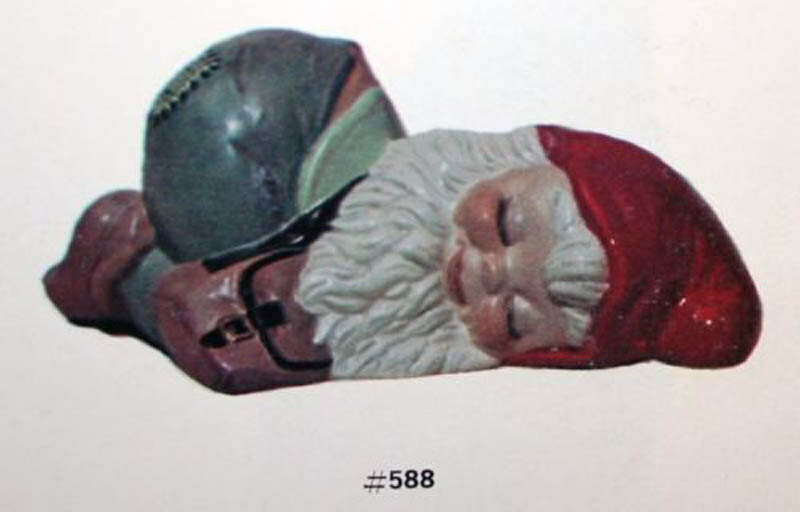 Snoozing gnome 9" ceramic bisque, ready to paint