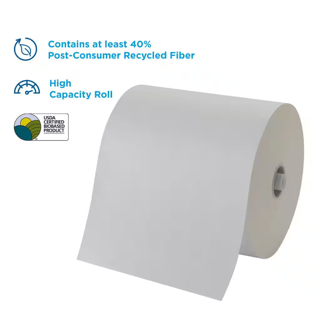 1150 Ft. L White Paper Towel Roll (3-Rolls per Pack)