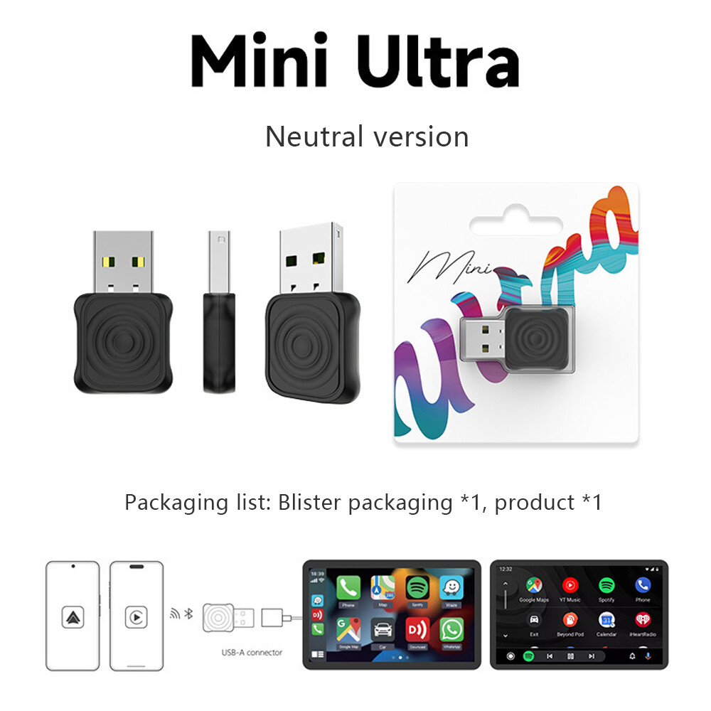Carlinkit 5.0 MlNl Ultra wireless CarPlay Android AutoAdapter Auto ConnectionNew