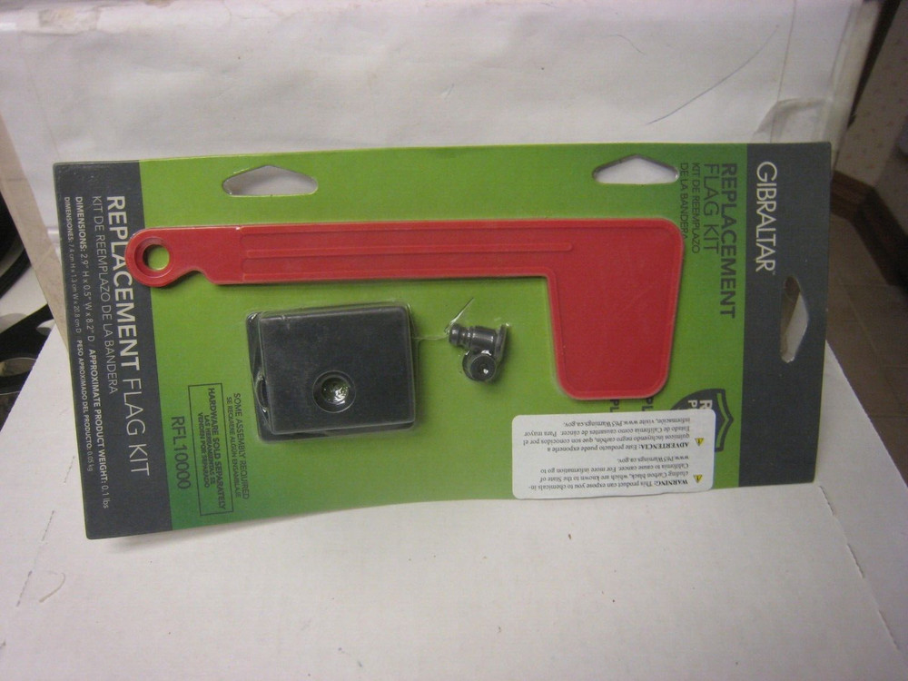 GIBRALTAR REPLACEMENT FLAG KIT RED PLASTIC RUST PROOF RFL 10000
