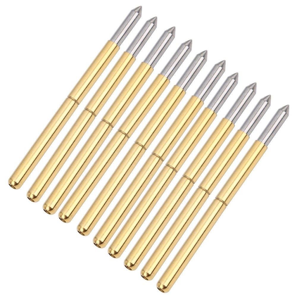 100pcs Test Probe, Pin Test Tools 2.0mm Spring Test Detection Probe Pins Bras...