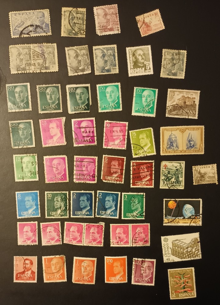Spain Stamps x 48