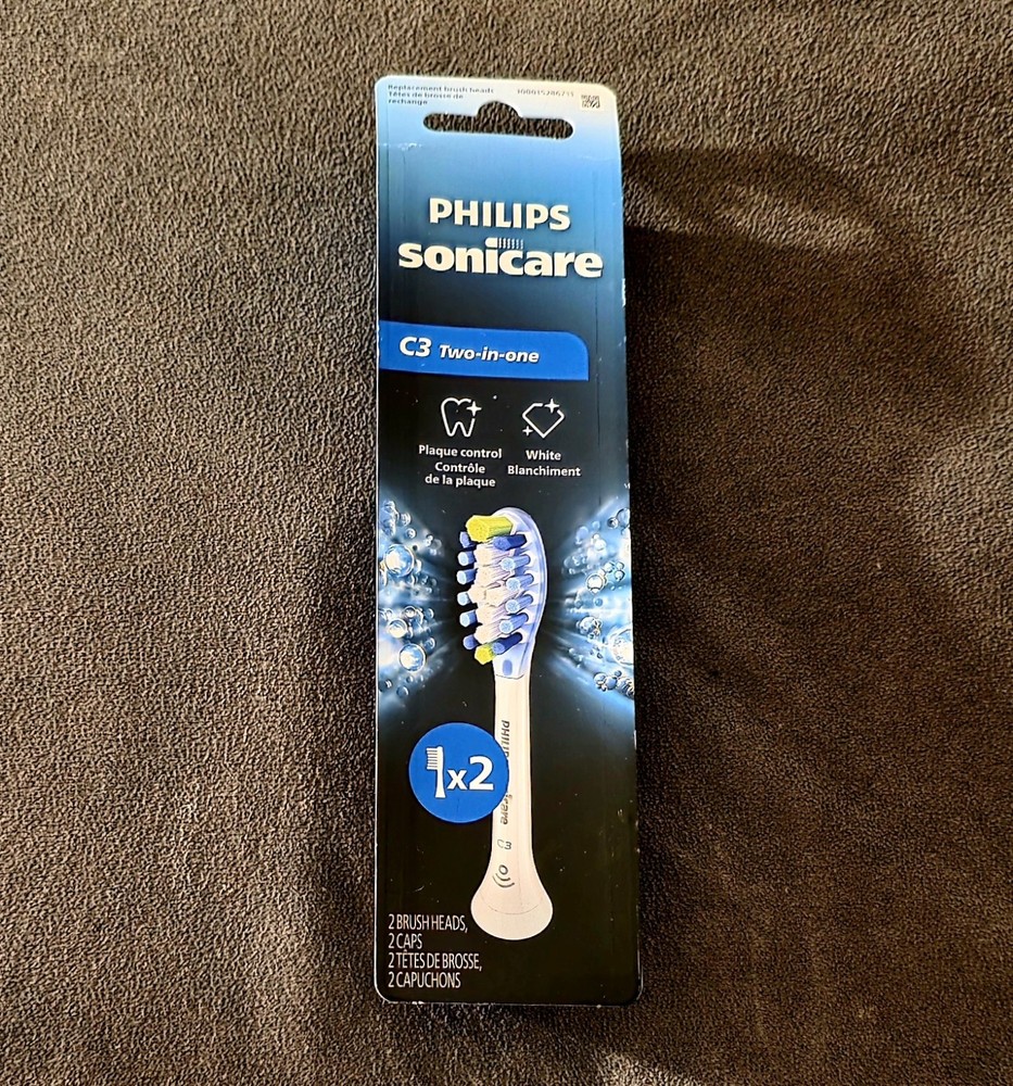 Philips Sonicare  C3 Two In One Replacement Brush Heads 2 Pack