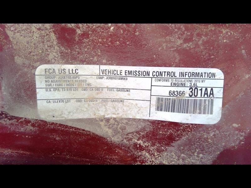 18-19 DODGE DURANGO Engine ECM Electronic Control Module 3.6L 68330924AA
