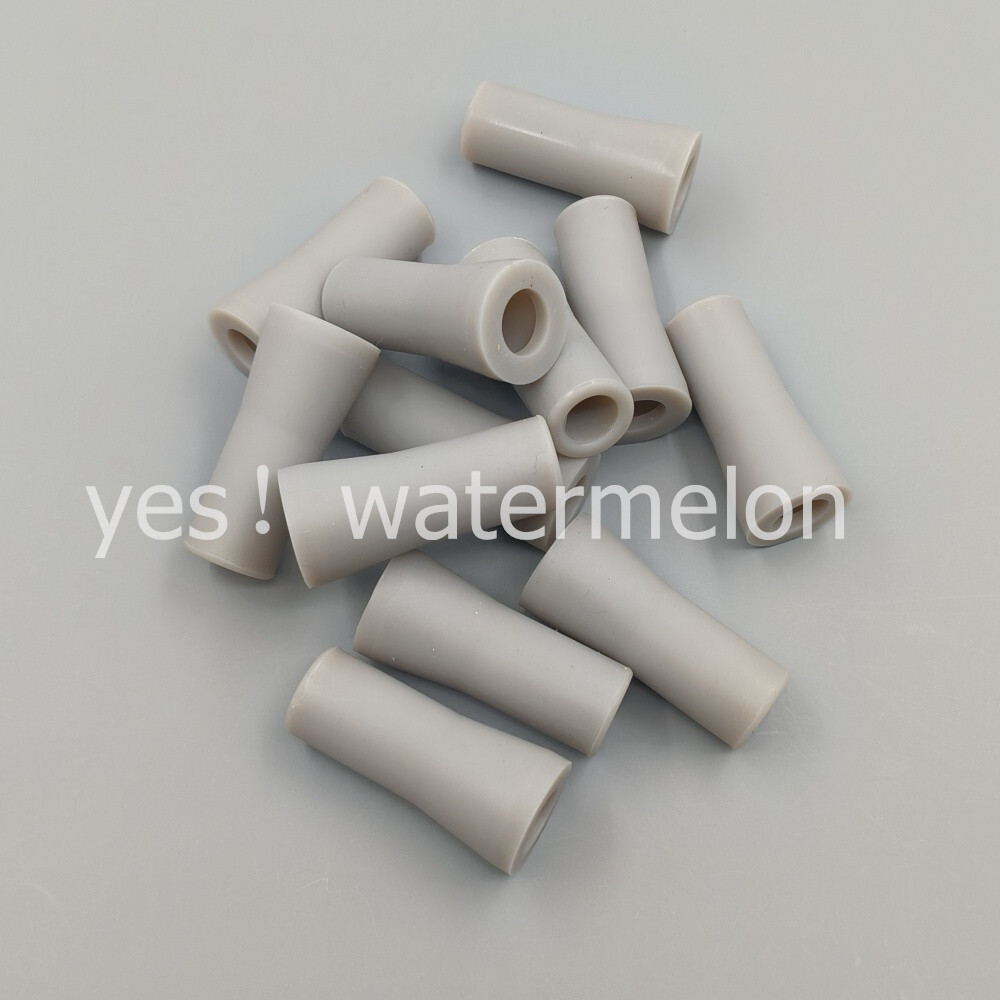 Dental Saliva Ejector HVE Tips Snap On Replacement (Grey) Soft Silicone Adaptor